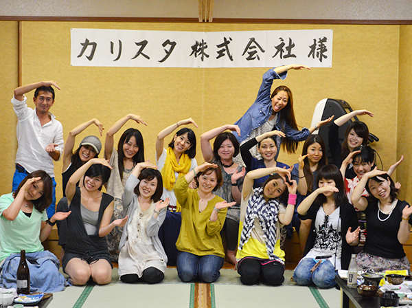 みんなでCALISTAの「C」を作りました。