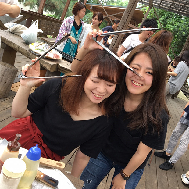 ２日目、BBQパーティで腹ごしらえ。