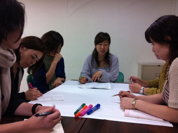 毎回恒例のグループワーク。